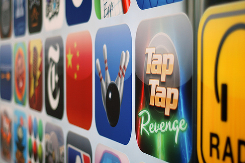 Apps on a phone