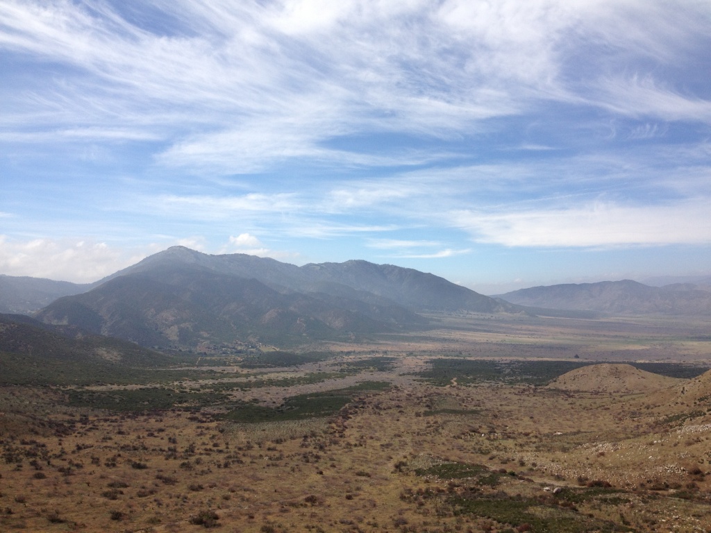 Mountains and desert