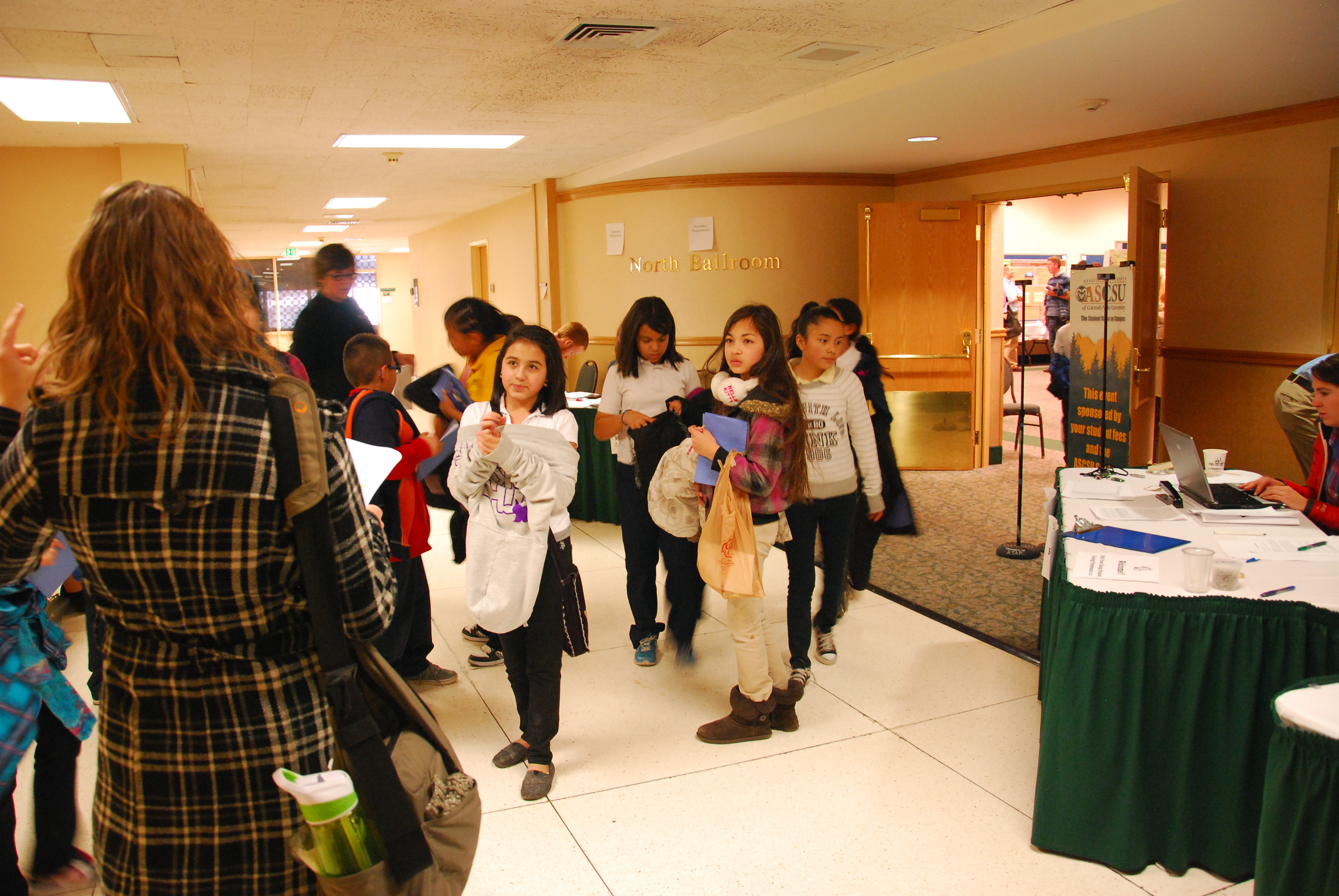 Elementary students preparing to attend the FRSES poster session