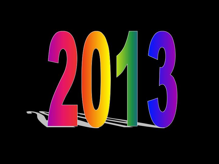 Year 2013 stylized