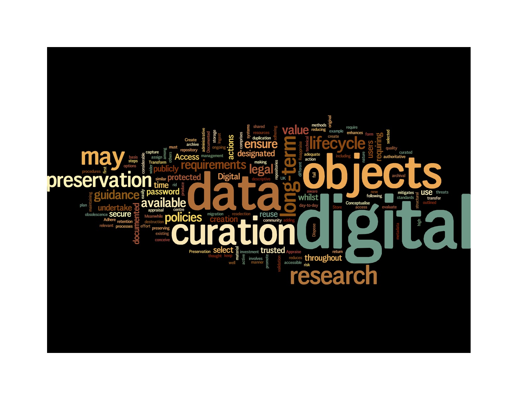 Digital Curation Wordle