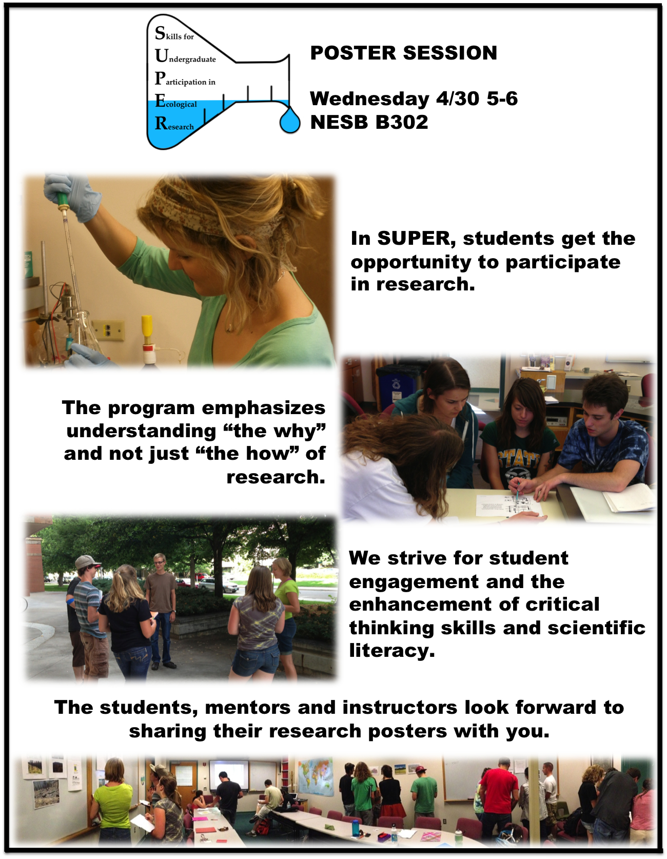 Poster: Advertisement for SUPER program poster session 2014