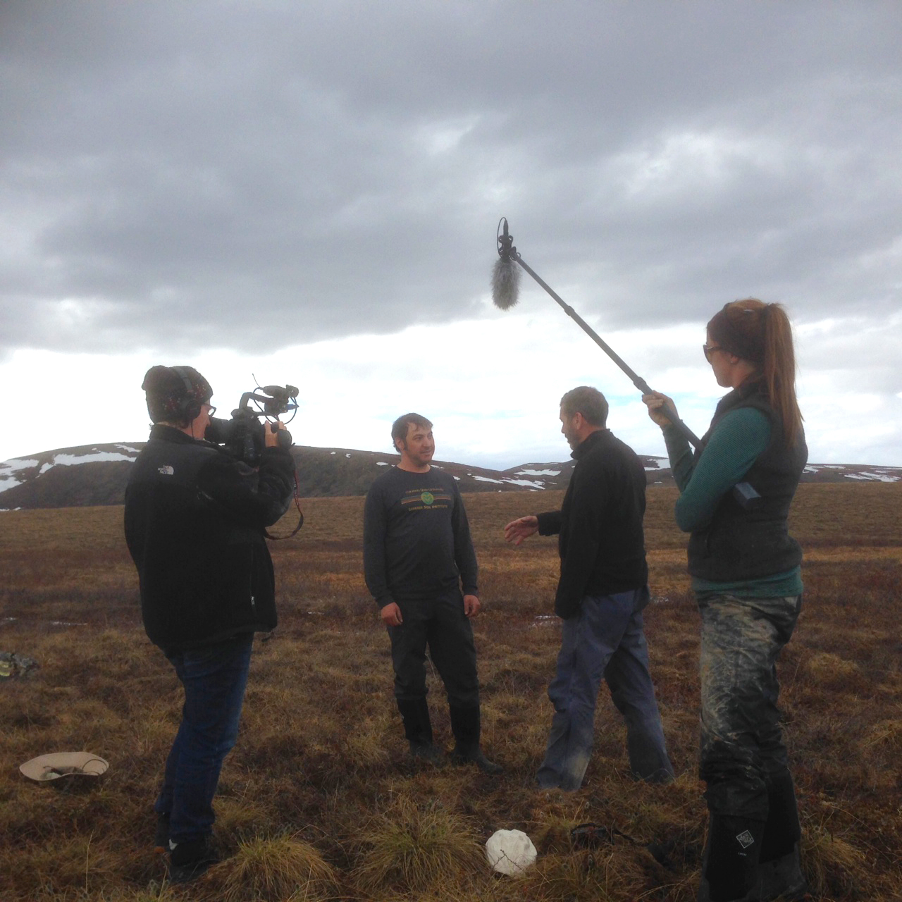 Matt Wallenstein doing on site TV interview