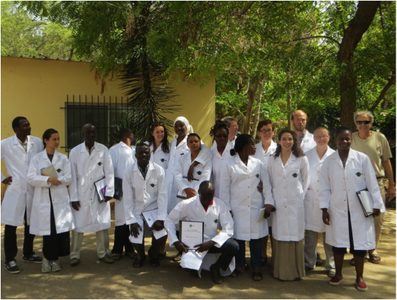 Group photo of Tropical Soil Microbial Ecology seminar in Dakar, Senegal
