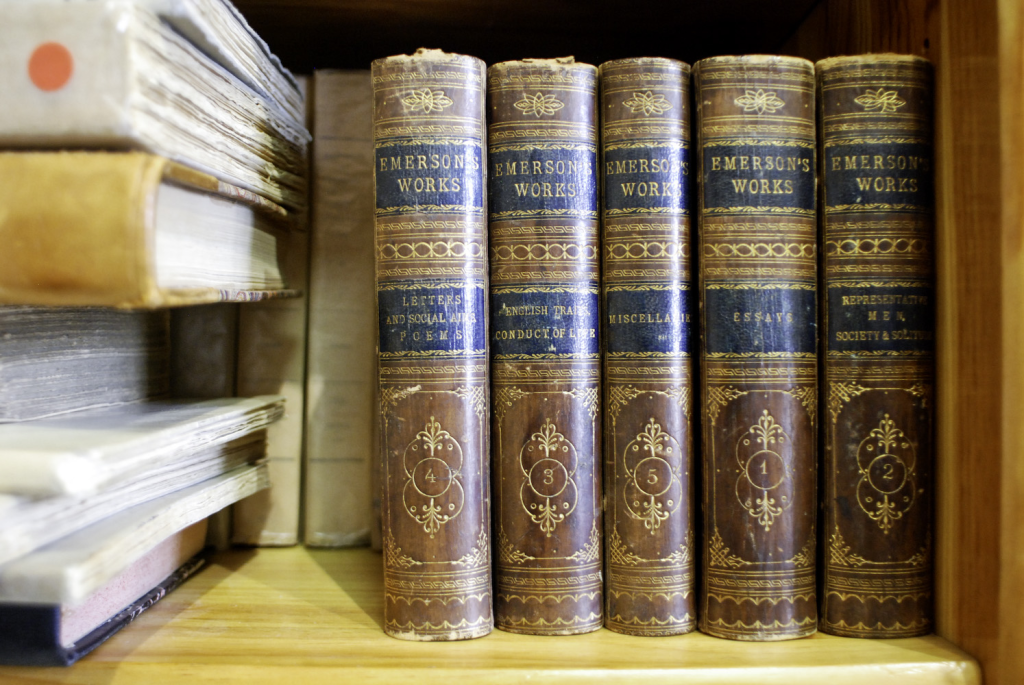 Photo of books by RW Emerson