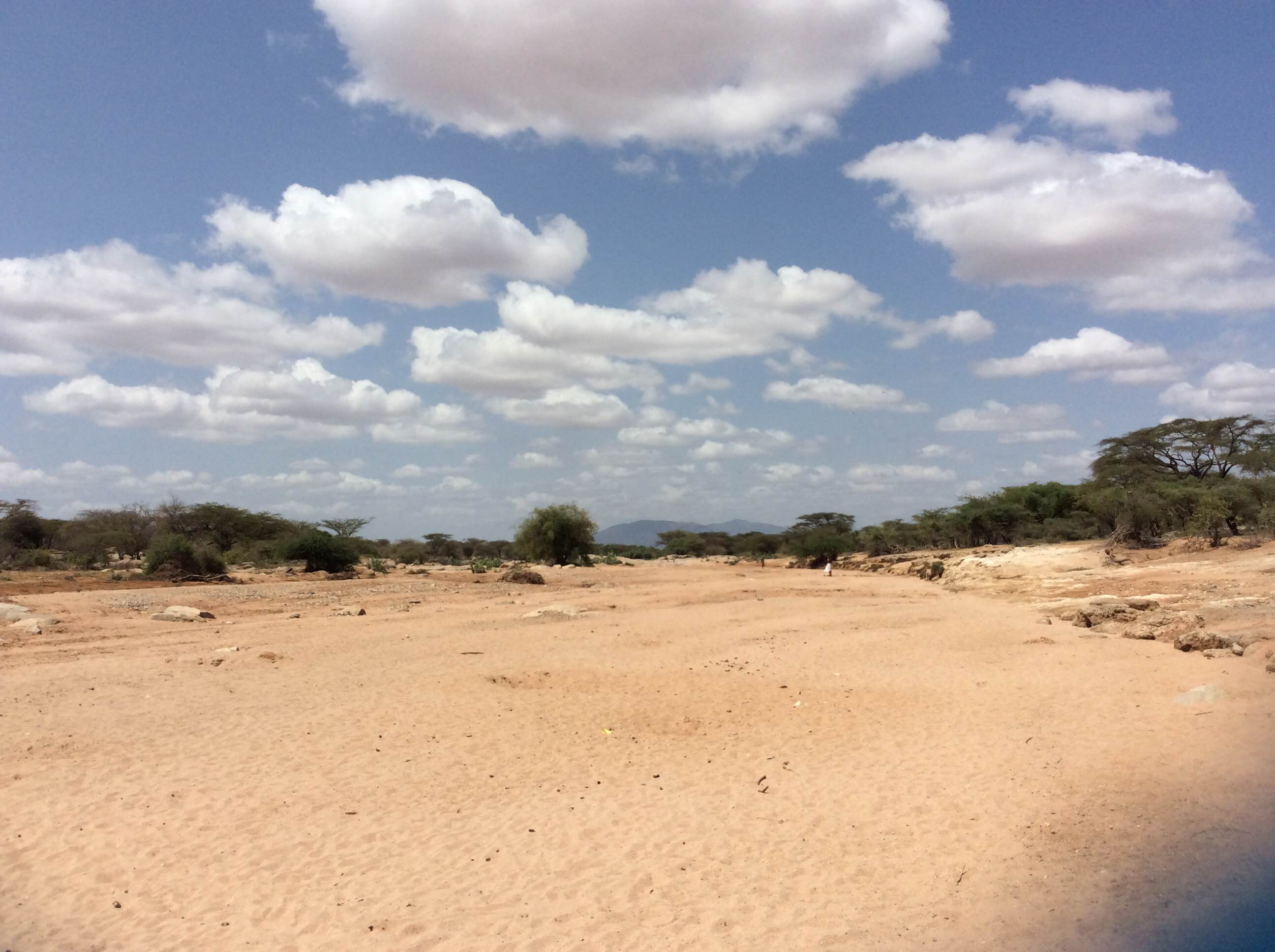 Dry river in Samburu County, Kenya
