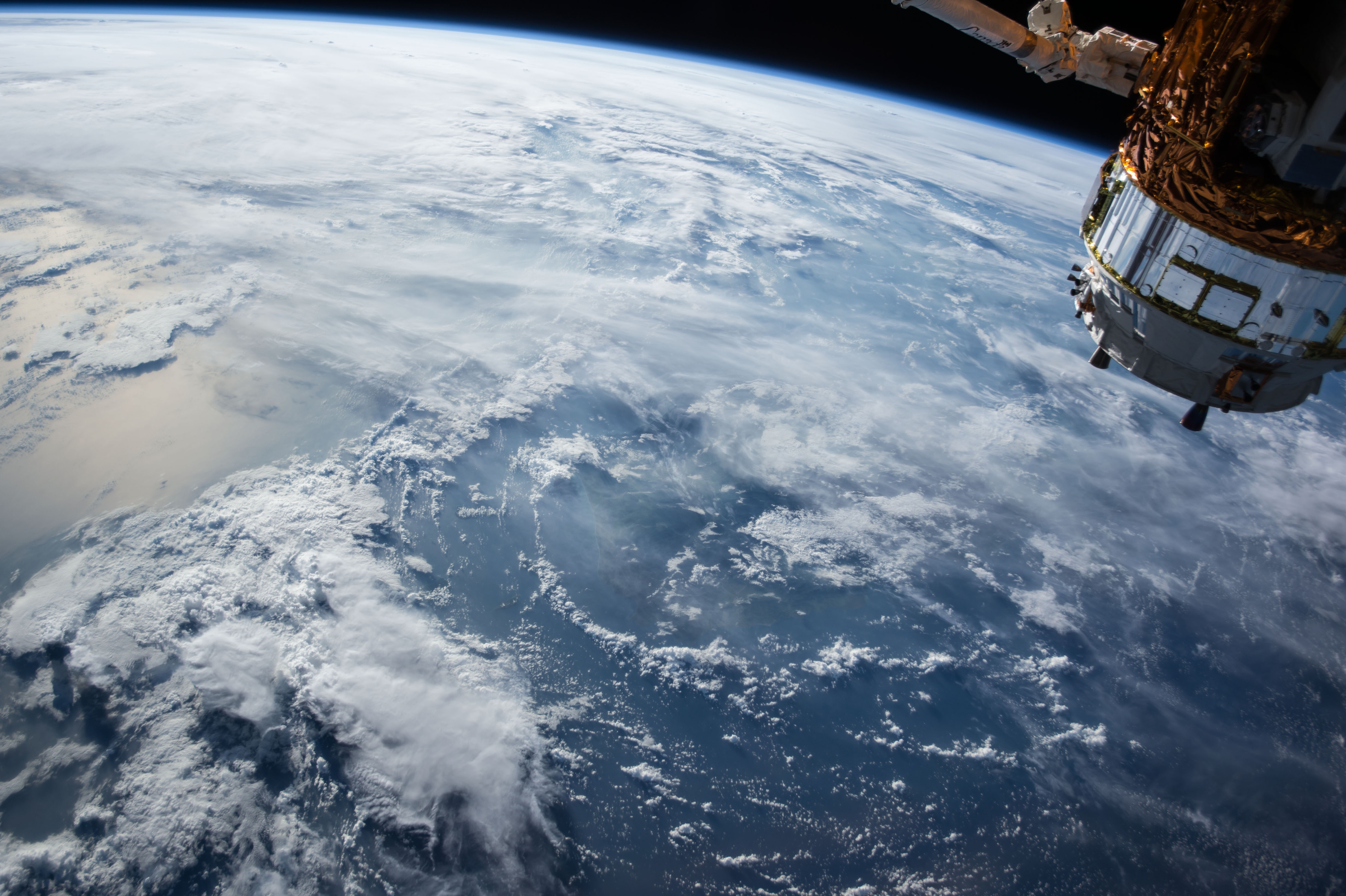 Photo of early taken from a NASA satellite
